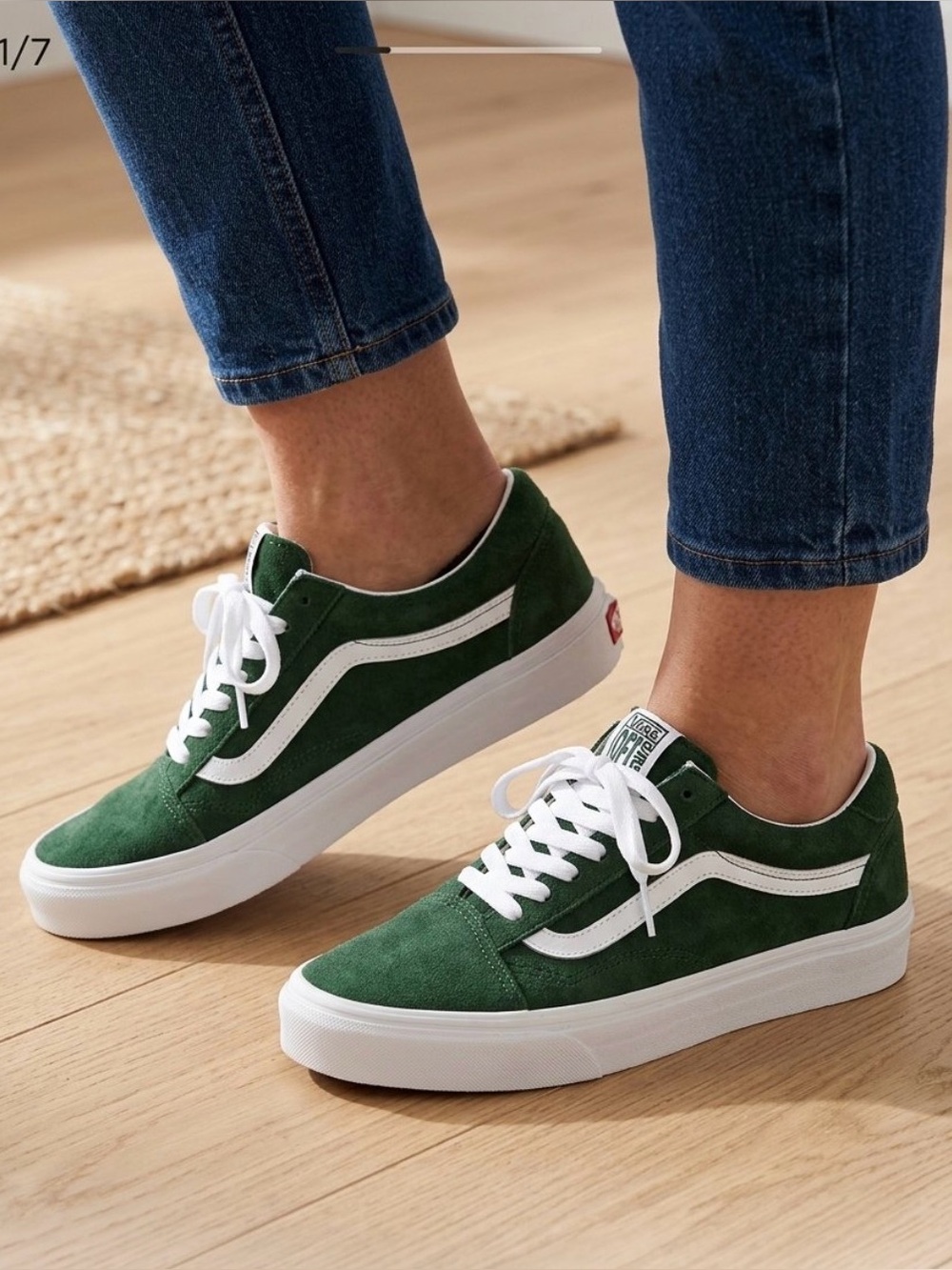 VANS Sport Low Fairway Green  Suede Sneakers 751505 Women's Size 6